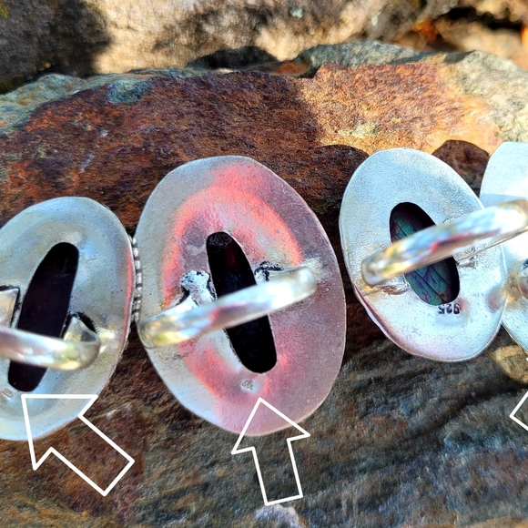 Pick Your Purple Labradorite .925 Ring for 2 rings  👈 - Picture 10 of 10